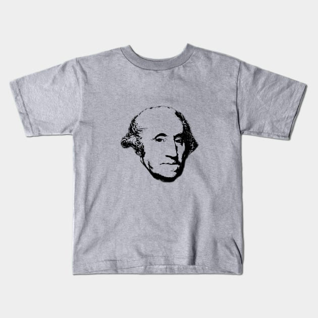 George Washington Kids T-Shirt by PlanetJoe